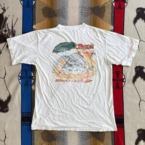 Vintage 90s Lifeforms Boar Hog Animal Distressed T-Shirt Size 2XL Thrashed USA